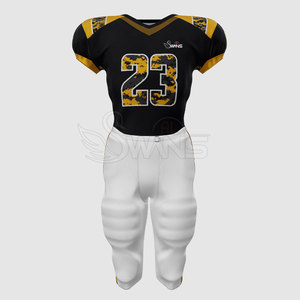 Uniforme de fútbol americano personalizado de alta calidad, manga corta, secado rápido, transpirable, hecho en Pakistán - Product Image 2