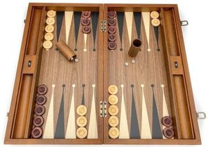 Backgammon portable de luxe en bois, travail du bois de qualité, vente en gros - Product Image 2