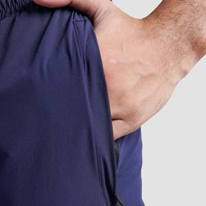 Pantalones de Traje Formales Clásicos Force Slim Fit Azul Marino con Logotipo Personalizado, Ligeros, Tallas 6XL/XL, Cierres Decorativos, Corte Recto - Product Image 5