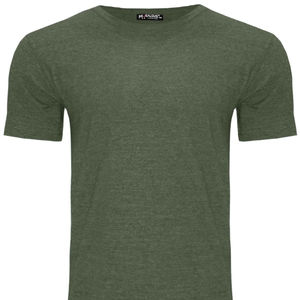 T-shirt de sport décontracté pour homme 2024, coupe ample, manches courtes, col rond, 100 % fibre de bambou de haute qualité, couleur unie, en toile, en promotion ! - Product Image 1
