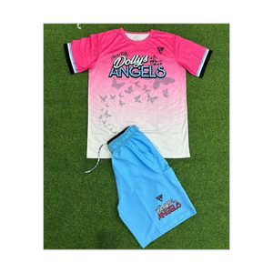 Ensemble de shorts élégants personnalisés pour hommes 2025 Nouveau logo imprimé Ensemble de chemises courtes 100% coton Ensembles de t-shirts élégants pour l'été - Product Image 1