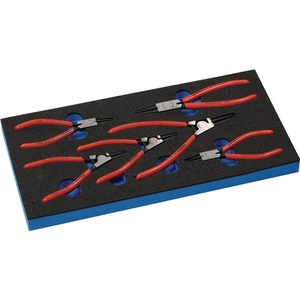 Module d'outils KNIPEX 6 pièces, module 1/3, anneaux intérieurs/extérieurs, pinces J0-2/A0-2 - Product Image 1