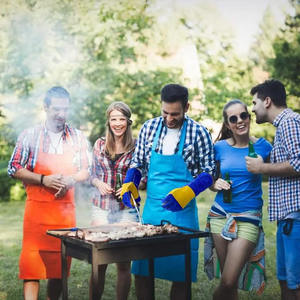 Gants de soudage Grand 16 pouces résistant à la chaleur en cuir de vachette fendu renforcé Forge Gants résistants au feu ignifuges - Product Image 5