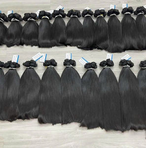 Vente du Black Friday, extensions de cheveux vierges vietnamiennes Remy, tissage humain, prêtes à être expédiées, lisses naturelles, très soyeuses - Product Image 2