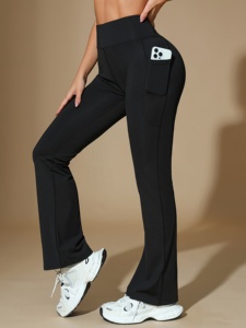 Leggings de Yoga de Cintura Alta, Sin Costuras, Transpirables, Elásticos, para Gimnasio, Control de Abdomen, Ropa Deportiva para Correr, con Logotipo Personalizado - Product Image 2