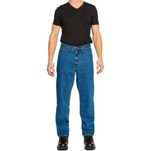 Pantalones vaqueros azules desgastados lavados para hombre Otoño Invierno Casual Streetwear Jeans de pierna recta hombres - Product Image 3
