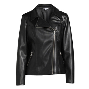 Customized <b>Top</b> Quality Women's <b>Leather</b> Jacket Wholesale Prices Turn Down Collar Women <b>Leather</b> Jacket Comfortable OEM Service - Product Image 4
