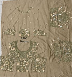 Patch design paon et éléphant & Zari Work and Thread Work Bridal Lehenga - Product Image 5