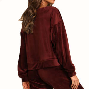 Survêtements pour femmes tendance, grande taille, polaire, pull, jogging d'hiver, sport, uni, léger, lavable, pour femmes - Product Image 3