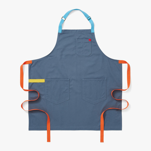 Venta al por mayor de fábrica logotipo personalizado babero ropa de trabajo impermeable cuello colgante delantal de lona para restaurantes occidentales supermercados - Product Image 5