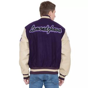 Vestes grande taille pour dames Logo personnalisé broderie col montant Streetwear durable Vestes Letterman pour femme Jacke - Product Image 4