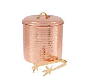 Enfriador de Vino Metálico de Alta Calidad con Asa de Latón para Enfriar Cerveza, Cubo de Hielo y Tina para Vino, Capacidad de 5L, Estilo Americano - Product Image 1