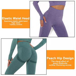 Stretch fit women leggings with OEM custom logo breathable <b>material</b> ideal for gymwear sports branding and bulk sales - Product Image 4