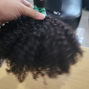 Bulk Afro Kinky <b>Hair</b> Extensions 100 Human <b>Hair</b> Virgin Remy <b>Hair</b> Cuticle Aligned Single Drawn Tape Bundles <b>Braiding</b> Wigs - Product Image 6