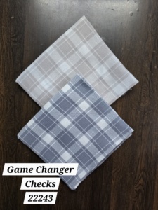 Tissu de chemise en pur coton de changeur de jeu de qualité supérieure à l'exportation motif teint en fil tissé pour les vêtements des garçons et des filles - Product Image 4