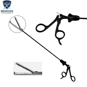 Pinzas de Presión Laparoscópicas Mínimamente Invasivas con Extremo Ondulado y Dentado, Instrumento Quirúrgico Endoscópico para Procedimientos Abdominales - Product Image 6