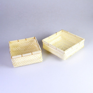 กล่องของขวัญไม้ไผ่สานมือกล่องเก็บของธรรมชาติ - Product Image 2