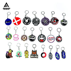 Porte-clés en PVC personnalisé AIFRAN avec logo, porte-clés en caoutchouc souple 3D, porte-clés personnalisé de dessin animé d'anime, cadeau en gros - Product Image 6