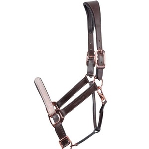 Top Quality Double Adjustable Anatomically Designed Leather Horse <b>Halter</b> with Cow Softy Padding & Durable Stitched <b>Halter</b> Horse - Product Image 1