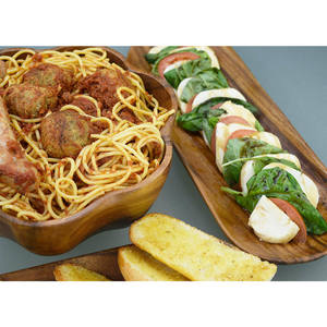 Custom Design Eco Friendly Acacia Wood Large Bowl with 4 <b>Small</b> Bowl Set <b>Wooden</b> Bowl Set for Dining <b>Table</b> and Kitchen Use - Product Image 4