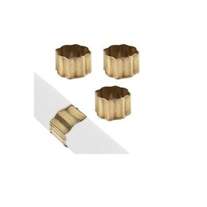 Servilletero de latón, soporte para anillo, decoraciones para banquetes de boda, servilletero de latón, anillo de servilleta de latón de lujo - Product Image 2