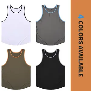 Vente de qualité supérieure hommes débardeur coupe ample hommes débardeur Gym Fitness porter hommes débardeur - Product Image 2