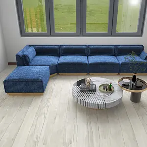 Sofa furnitur ruang tamu gaya Italia dengan sertifikasi AMFORI/Canape furnitur Salon