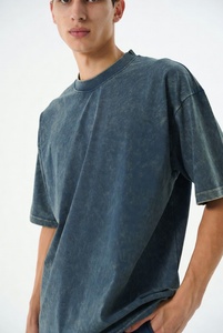 เสื้อยืดโอเวอร์ไซส์ทรงวินเทจ ผลิตตามสั่ง ออกแบบได้ตามต้องการ ผ้าถักพรีเมียม คอวี แขนสั้น ยูนิเซ็กซ์ ล้างสีแบบแอซิดวอช - Product Image 2