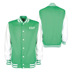 Chaquetas universitarias clásicas de lana para hombre con chaquetas universitarias con ribete acanalado a rayas adecuadas para ropa universitaria e informal - Product Image 3