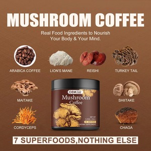 ผงกาแฟเห็ดออร์แกนิกปราศจากน้ำตาล 6 ชนิดเห็ดเสริมภูมิคุ้มกัน จำหน่ายจำนวนมาก รสชาติกลมกล่อม รับผลิตแบบ OEM และฉลากส่วนตัว - Product Image 3