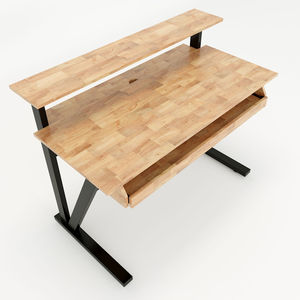 StudioDesk SD68003 (120x60x94cm) Contemporary Design with Guitar Drawer and Rubber Wood - Product Image 6