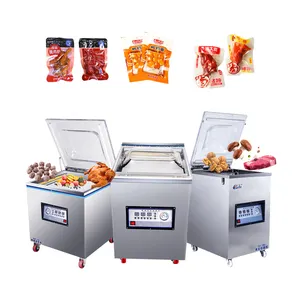 Petite machine d'emballage sous vide entièrement automatique fromage dates oreiller poisson viande saucisse alimentaire machine d'emballage sous vide