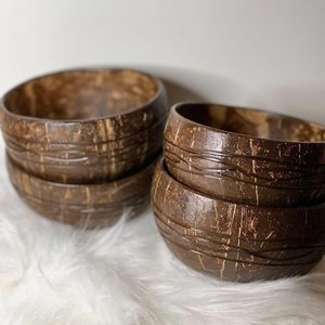 Bol en coque de noix de coco fait main de qualité supérieure, naturel, écologique, réutilisable, pour la cuisine, la vaisselle, la maison et l'hôtel - Product Image 3