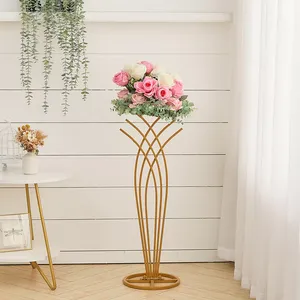 Support en métal de haute qualité nouveau design vente à chaud décoration d'événement fleurs de table support décoration pour mariage - Product Image 3