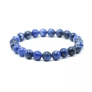 Vente en gros 8/10mm Sodalite Pierre Bracelet Cristal Bijoux Perle Pierre Semi-Précieuse Artisanat à vendre - Product Image 1