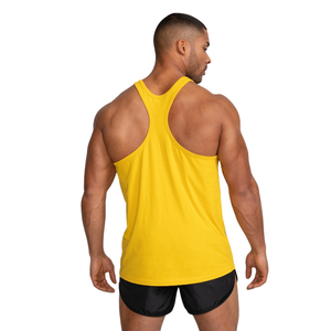 <b>Mens</b> Yellow Classic Stringer Golds Gym Muscle Tank Top Bodybuilding Workout Sleeveless Training <b>Vest</b> Fitness Wear for Gym - Product Image 2