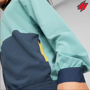 Conjunto Deportivo de 2 Piezas, Chaqueta y Pantalones Cortos, Estilo Urbano, 100% Nailon, Bloques de Color, Impresión DTG Personalizada, Cortavientos - Product Image 6