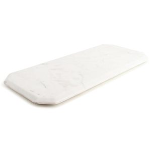 Plateau rectangulaire en marbre de style élégant pour servir des fruits, du thé, des desserts à la maison ou à l'hôtel pour les fêtes - Product Image 4