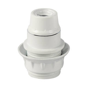 Portalampada semi-filettato in bachelite E14 bianco (GSC 101535002) - Product Image 1