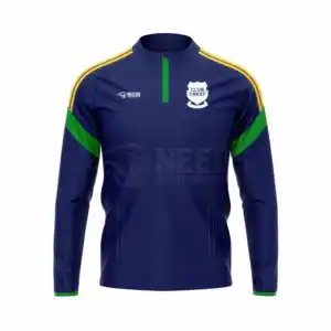 เสื้อกีฬา GAA/กีฬาเกลิคแบบสั่งทำปี 2024 แบบซิปครึ่งตัว ผลิตจากโพลีเอสเตอร์ขัดเงา 100% หนัก 260 กรัม สำหรับผู้ใหญ่ทุกเพศ - Product Image 1