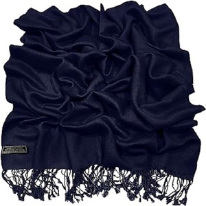 ผ้าคลุมไหล่ผ้า Pashmina ผ้าวิสคอสผ้าพันคอฤดูหนาวฮิญาบพิมพ์ลายจุดสำหรับผู้หญิงและผู้ชาย - Product Image 1
