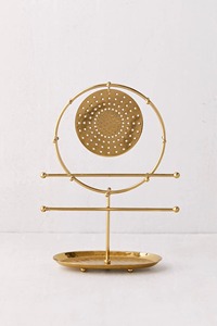 Soporte de joyería de oro de diseño Redondo, perfecto para exhibir anillos, pendientes y pulseras, ideal para decoración del hogar y regalos - Product Image 4