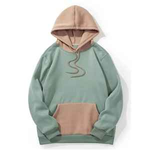 Sweat-shirt à capuche en coton et polyester de qualité supérieure, vente en gros, impression personnalisée, broderie, sweat-shirt à manches longues pour hommes - Product Image 1