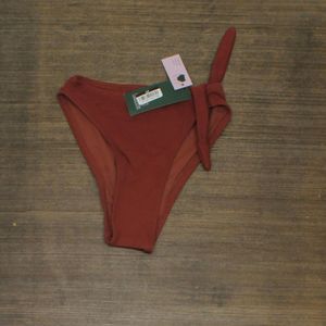 Wild Fable Bikini a vita alta da donna, slip a vita alta con stampa floreale, 2 pezzi, taglie forti XXS-XL, colore Ruggine, traspirante - Taglia S - Product Image 2