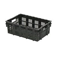 Panier empilable en plastique bon marché caisse emboîtable en plastique pour le transport panier mobile de fruits et légumes à vendre