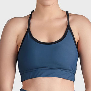 Soutien-gorge de sport sans coutures à maintien élevé le plus vendu pour femmes, en Spandex/Polyester, bretelles en T, séchage rapide, respirant - Product Image 2