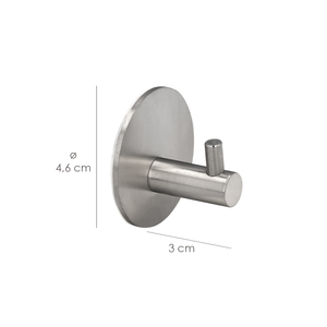 Colgador de Baño Maurer, Individual, Cromado, Color Acero Inoxidable, Autoadhesivo - Product Image 2