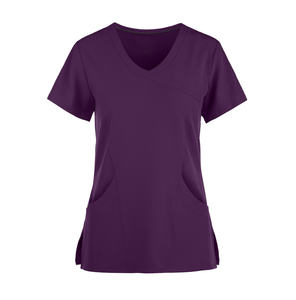Ensembles de gommage de marque privée uniforme pour femmes col en V Logo personnalisé tailles couleurs Design hôpital médical vente en gros ensemble de gommage à bas prix - Product Image 4