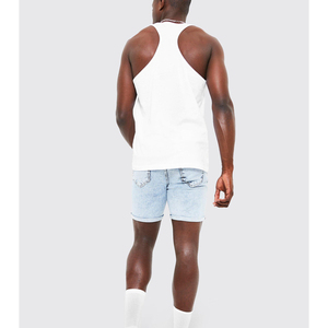 Marque privée prix d'usine coton sans manches t-shirts 100% coton Fitness débardeurs gilet hommes coupe ample vêtements de sport débardeur - Product Image 5