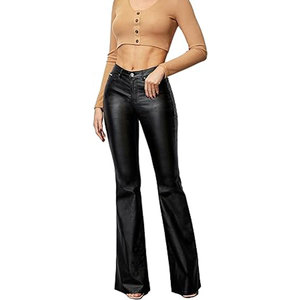 Pantalones de cuero para mujer Low Moq, ajustados, de alta calidad, suaves, de cuero genuino, elegantes y duraderos - Product Image 1